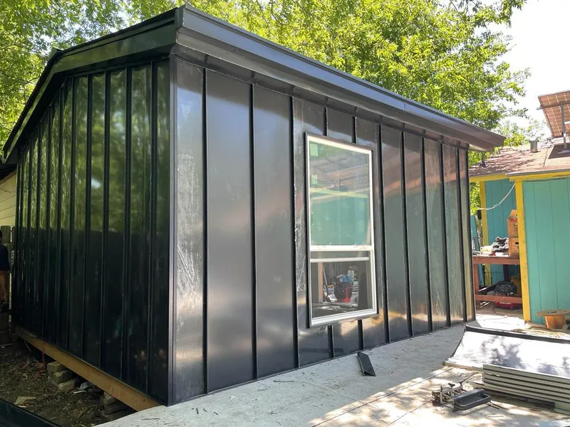 Black standing seam metal wall panels for Metal Roof Installation in Cullman